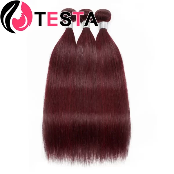 #99J Colored Straight Human Hair Bundles Brazilian Remy Hair Extentions For Women Best Wholesale Bundles On Promotion 100g/pcs