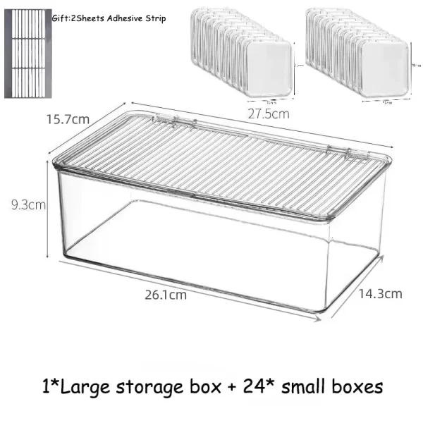 12pcs Press on Nail Storage Box with 30 Pcs Adhesive Double Sided Tape Acrylic Nail Display Box Artificial False Nail Box - Image 11