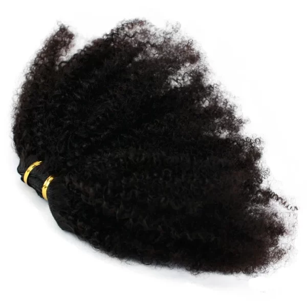 Afro Kinky Curly Clip In Hair Extensions For Black Women Human Extensions Clips in Human Hair 3c 4a Hair Clips 7 Pcs 120G - Image 6