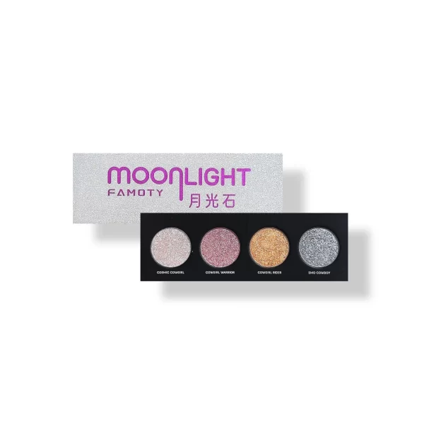 Fine Flash Four Color Eyeshadow Beauty Milky Way Broken Diamond Burst Eyeshadow Tray monochrome glitter Pearl makeup - Image 5