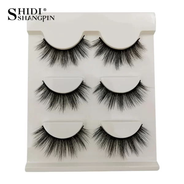 Manga Lashes 5 Pairs Anime Cosplay Faux Mink Lashes Korean Natural short Full Strip Lashes Clear Band Soft Eyelashes Extension - Image 14