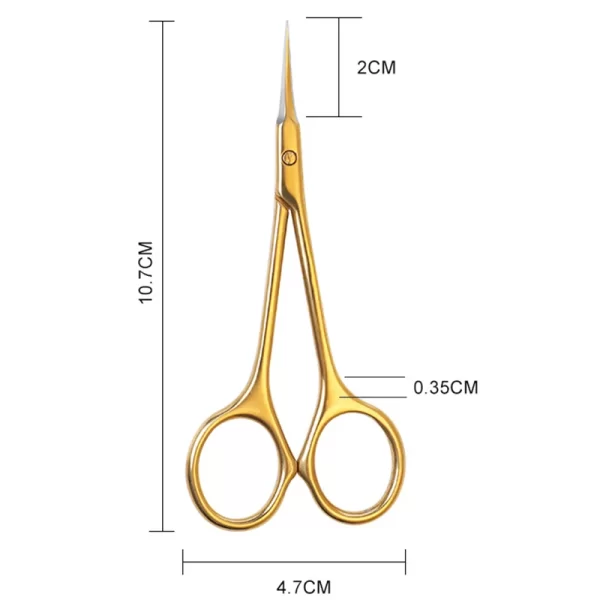 Stainless Steel Cuticle Scissors Dead Skin Remover For Nails Art Clippers Russian Nail Scissors Manicure Curved Tip Scissor - Image 7