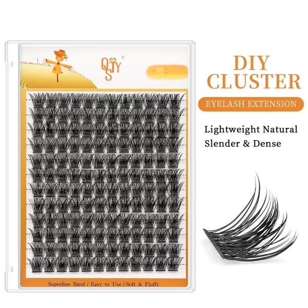 DIY lash Extension Kit Lash Cluster Kit with 144 PCS C/D Curl Cluster Eyelash Extensions 10-16mm Mixed,Individual Lashes Eyelash - Image 7