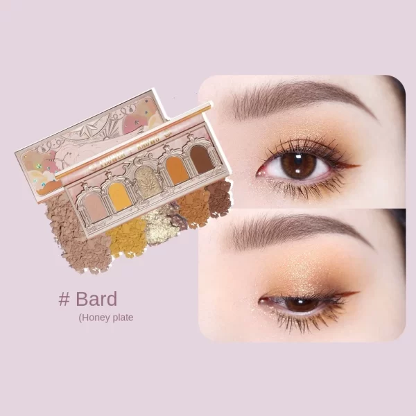 Flower Know Five-Color Eye Shadow Shimmer Matte Portable and Easy to Color the Earth Color Free Shipping - Image 14