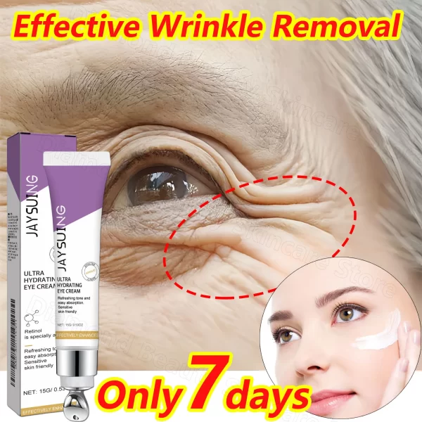 Retinol Remove Wrinkle Eyes Cream Instant Firming Lifting Fade Fine Lines Eye Bags Anti Dark Circle Brightening Beauty Skin Care