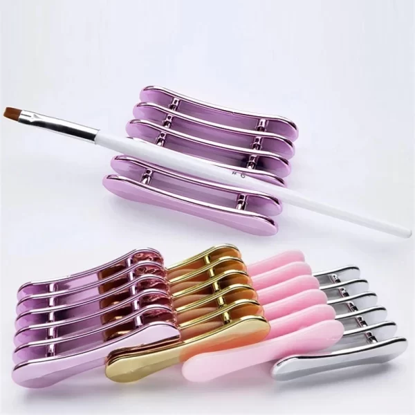 Nail Brush Painting Pen Holder 5Grids Nails Art Brushes Rack Display Drawing Pens Rest Holder Stand UV Gel Manicure Pencil Tools - Image 3