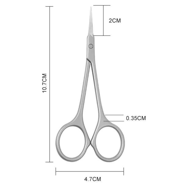 Stainless Steel Cuticle Scissors Dead Skin Remover For Nails Art Clippers Russian Nail Scissors Manicure Curved Tip Scissor - Image 8