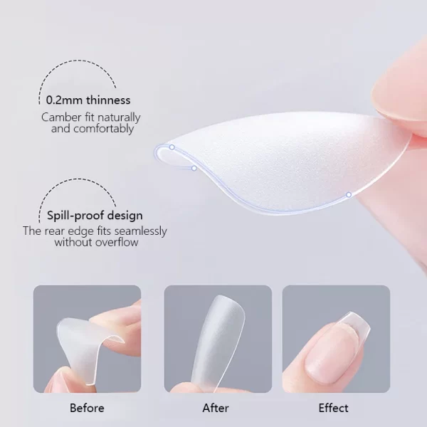 120pcs/bag Matte Press On Nail Tips Soft Full Cover False Nails Oval Almond Sculpted Fake Nail For Extension Nail Art Tool - Image 3