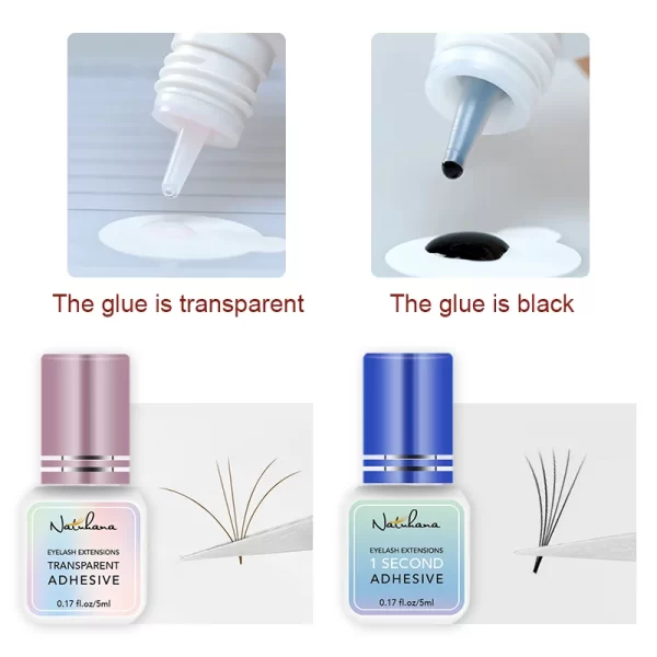 Professional 5ml 0.3S 0.5S 1S 2S 3S Eyelash Glue Fast Drying Strong False Eye Lash Extension Glue Adhesive - Image 3