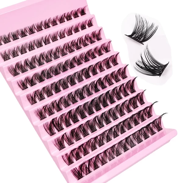 Eyelashes Extension Kit 120 Clusters DIY Lash Extensions Kit Lash Clusters Mix Length Eye Makeup Tool For Eyelash Extensions - Image 2