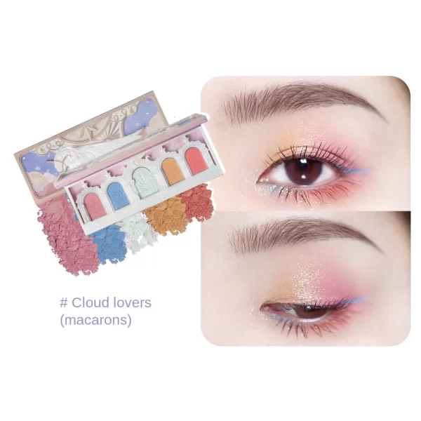 Flower Know Five-Color Eye Shadow Shimmer Matte Portable and Easy to Color the Earth Color Free Shipping - Image 9