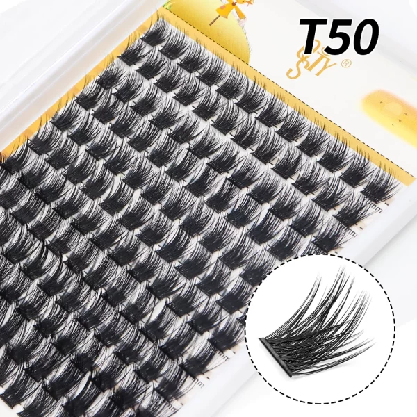 DIY lash Extension Kit Lash Cluster Kit with 144 PCS C/D Curl Cluster Eyelash Extensions 10-16mm Mixed,Individual Lashes Eyelash - Image 5