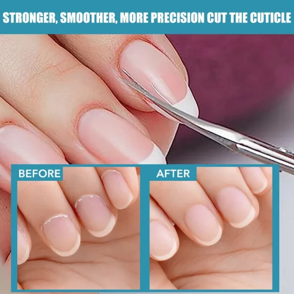 Stainless Steel Cuticle Scissors Dead Skin Remover For Nails Art Clippers Russian Nail Scissors Manicure Curved Tip Scissor - Image 3