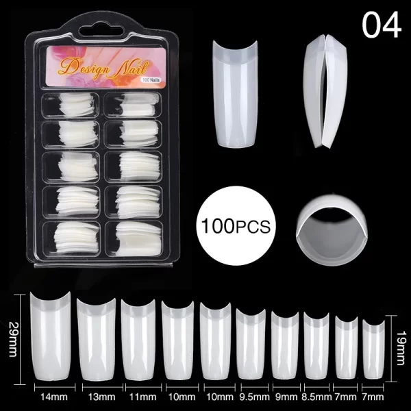 96pcs/box Pink Purple Fake Nails Acrylic Full Cover Nail Tips Ballet Wear Nail Press on Nails Mix Color DIY Manicure Tools - Image 21