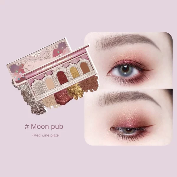 Flower Know Five-Color Eye Shadow Shimmer Matte Portable and Easy to Color the Earth Color Free Shipping - Image 7